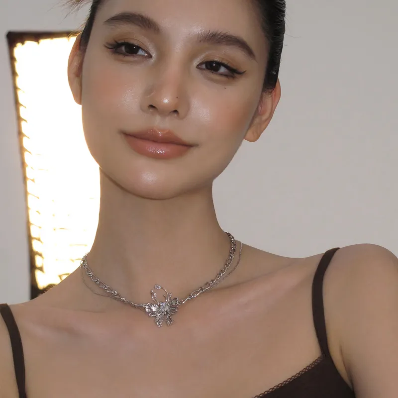 BOONEE ALUS White Gold Plated Copper Necklaces Women's-3