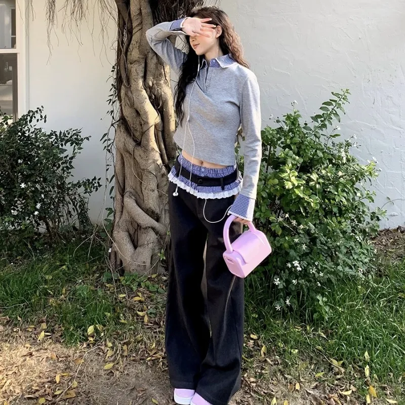 QYPRF Casual Pants Women's Black-6