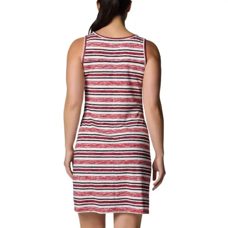 Columbia Chill River Sleeveless Dress Women's Night Demon Knight Spaced Stripes-1