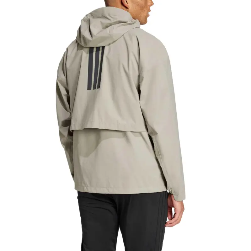 Adidas RAIN.RDYMYSHELTER 2.5-LAYER LIGHT Jacket Men's Light Sesame Gray Umber-2