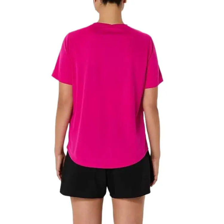 Asics SILVER Regular T Shirt Women's Pink-1