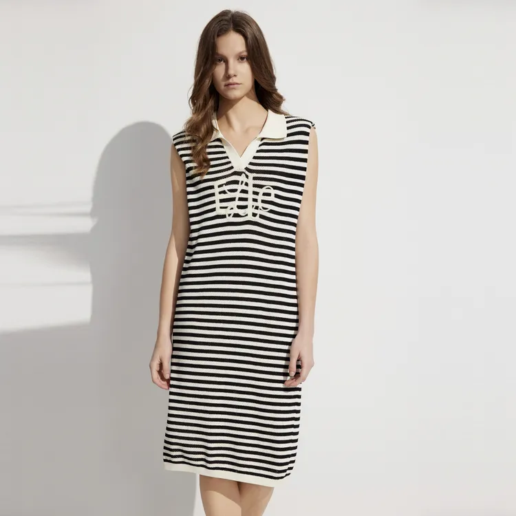 ELLE Sleeveless Dress Women's Black-2