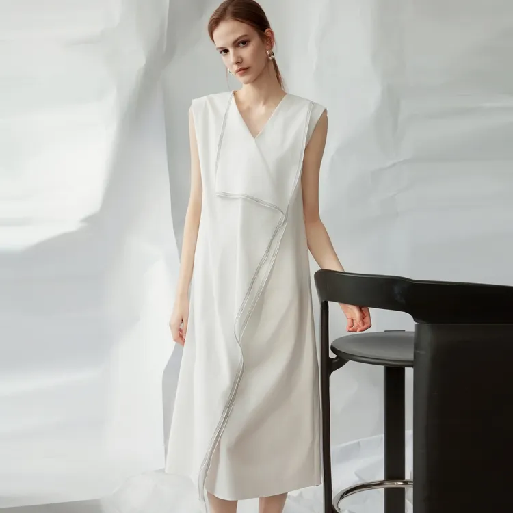 ELLE Sleeveless Dresses Women's-4