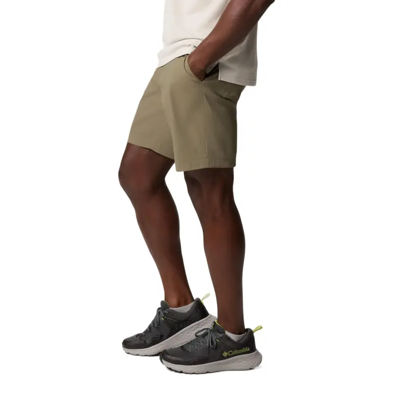 Columbia Tech Trail Casual Shorts Men's Stone Green-1