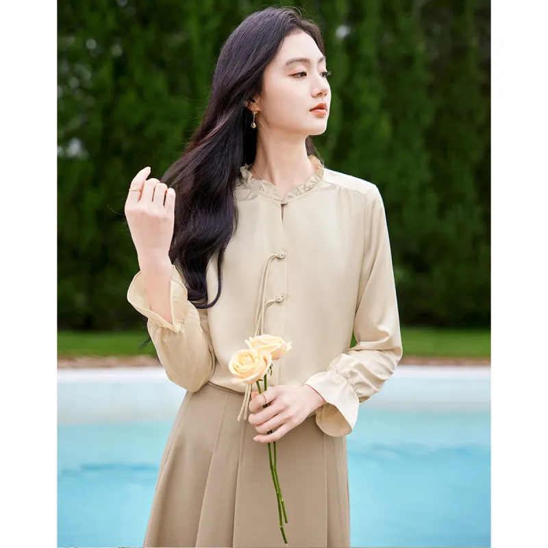 Like The Age Of Water Fall Sweatshirt Regular Women's Beige-4