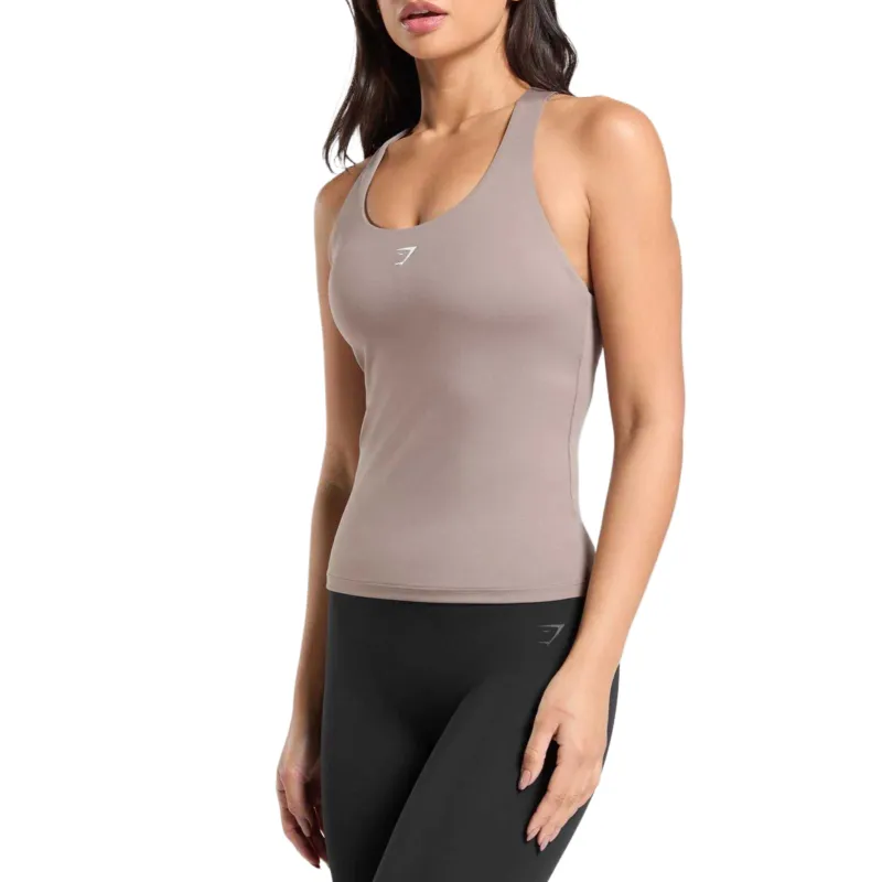 GYMSHARK Everyday Racer Back Tank With Shelf Sport Vests Women's-6