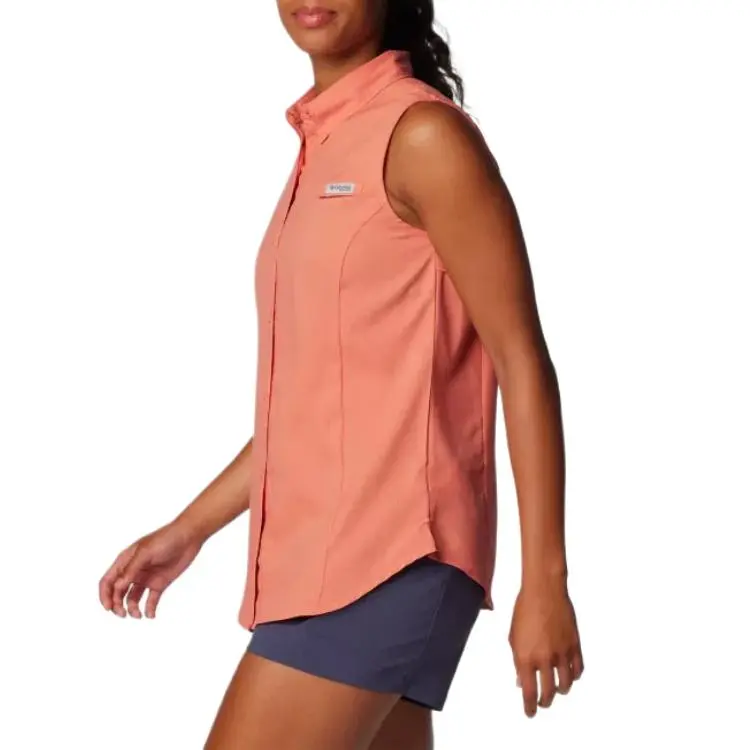 Columbia Omni-Wick Omni-Shade Shirt Women's Fade-Resistant Peach-2