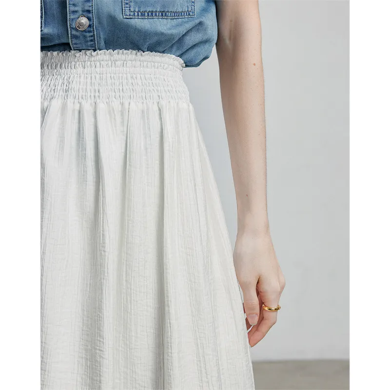 Initial Language Casual Long Skirts Women's-10