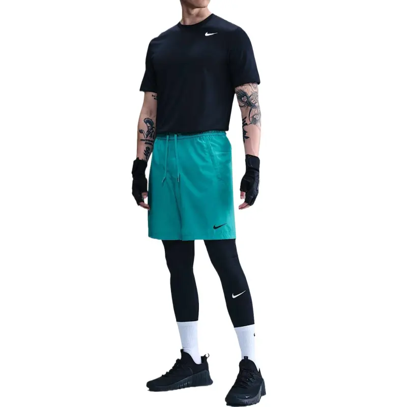 Nike Dri Fit Casual Shorts Men's Blue Green-2