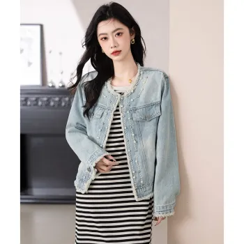 TERRE BLEUE Denim Jacket Women's Blue