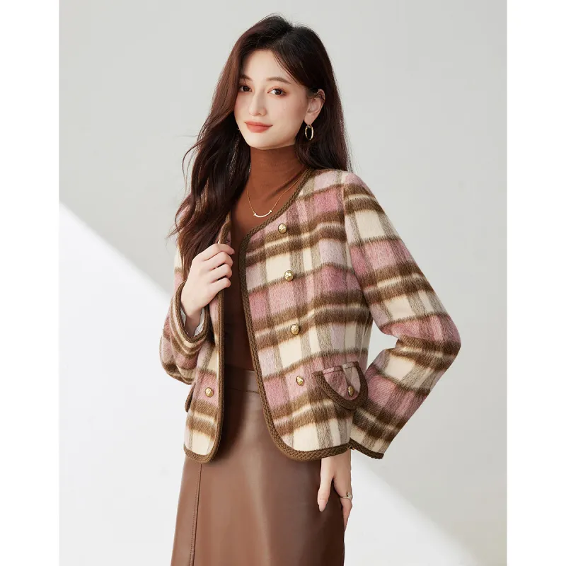 Like The Age Of Water Velvet feel Coat Women's Pink-2