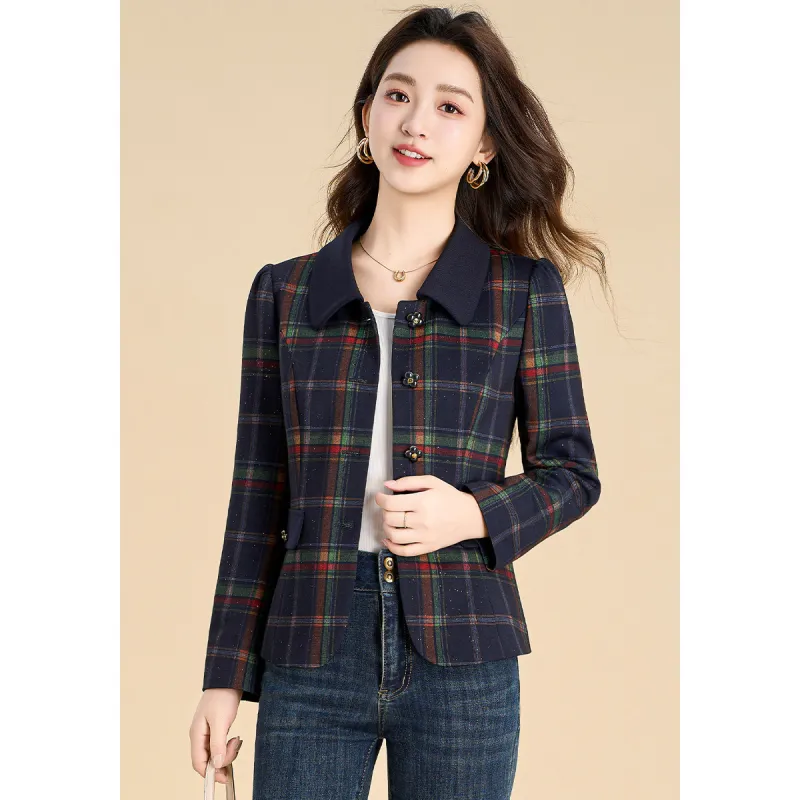 Mylan Cropped Coat Women's Blue-6