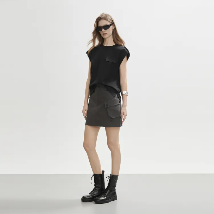 ELLE T Shirts Women's Black-6