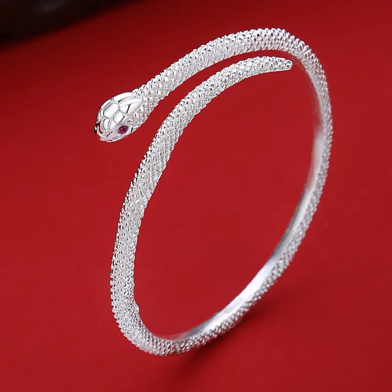 YASHENGZHUBAO S999 Fine Silver Bangles Women's-3