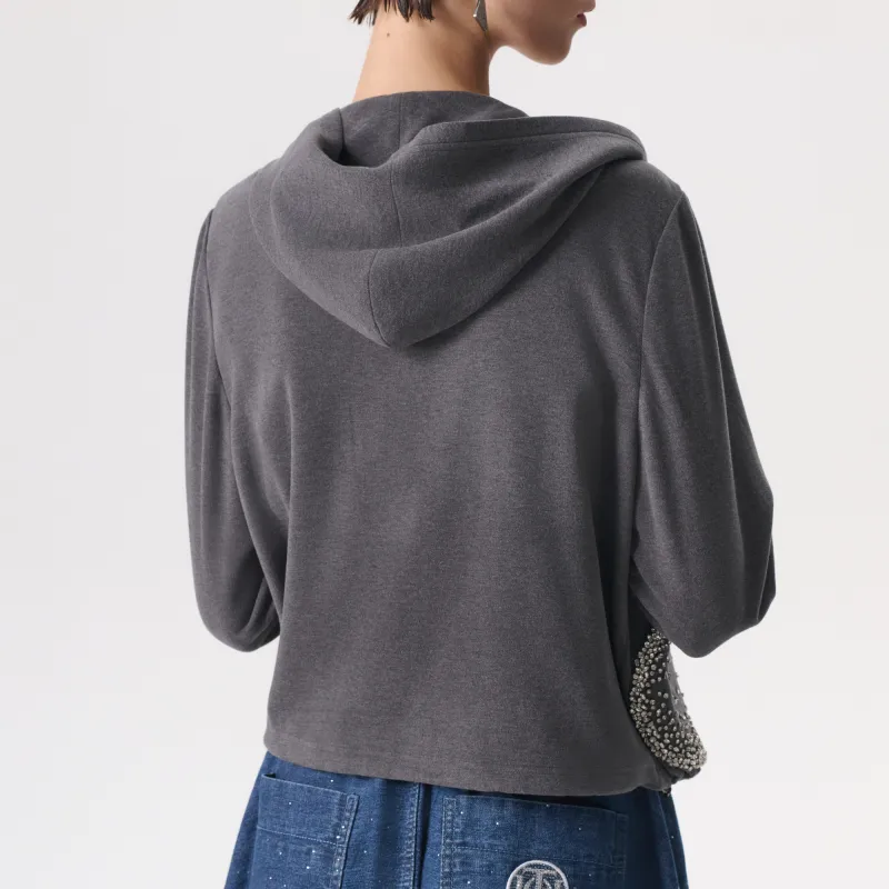 TCH Cropped Coats Women's Dark Gray-6