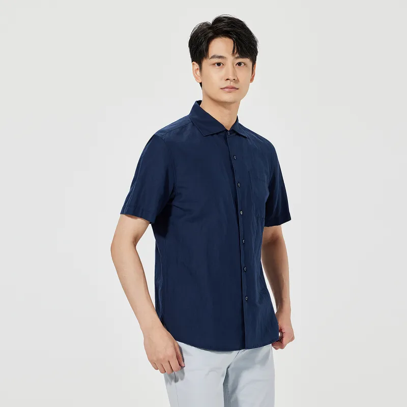 LESS IS MORE Shirts Men Navy Blue 25XXC3151Y-5