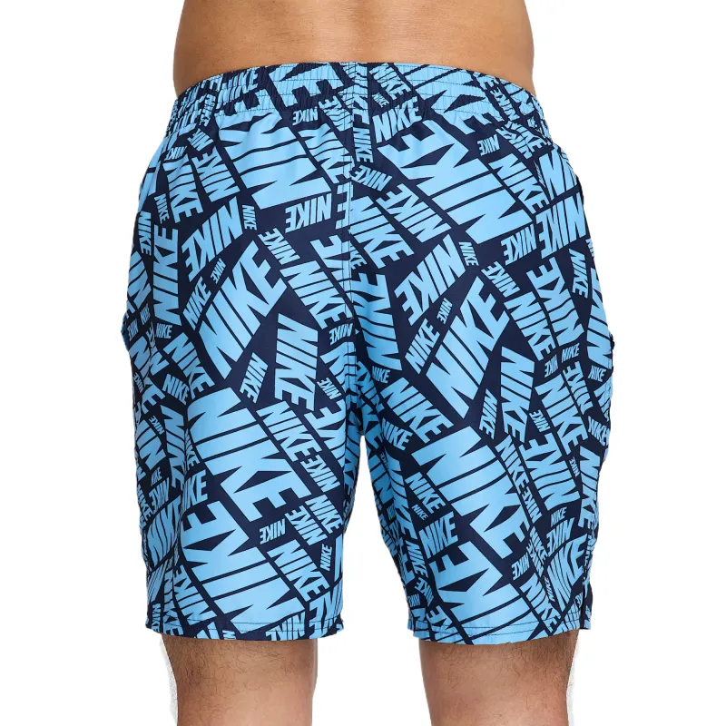 Nike Swoosh Beach Shorts Men's Blue-1