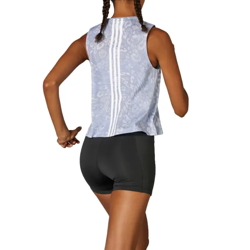 Adidas Free Shipping With AdiClub Own The Run Climacool 3 Stripes Tank Top-1