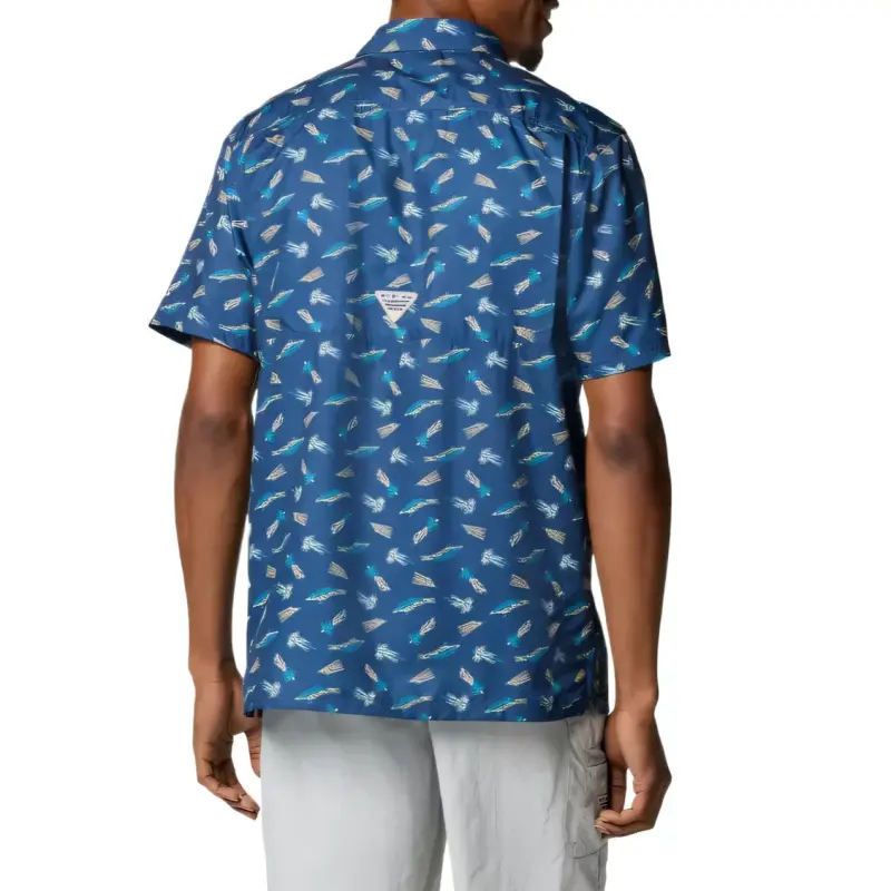 Columbia PFG Super Slack Tide Shirt Men's Blue-1