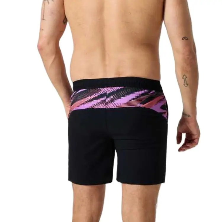 Speedo Xpress Lite Panel Swimming Shorts Men's Black/Pink Color-5