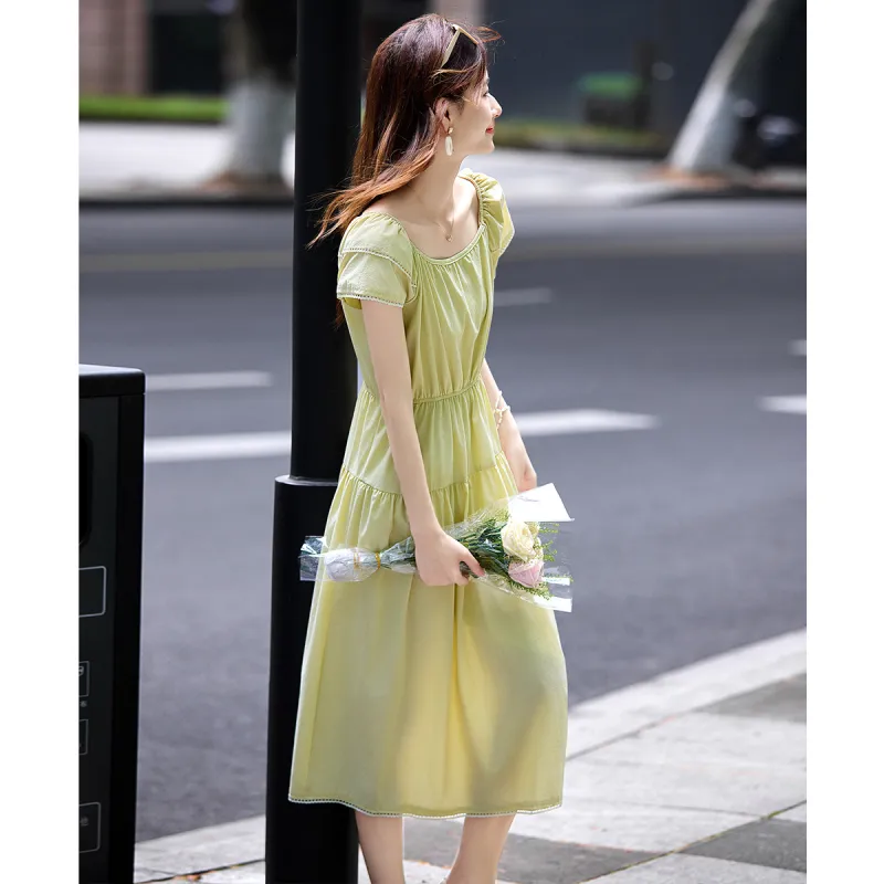 Still Quiet Short Sleeved Dress Women's-5