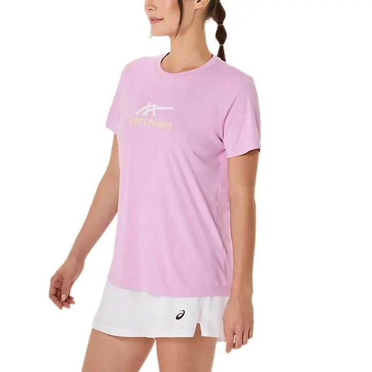 Asics Tennis Top Women's Pink/White-2