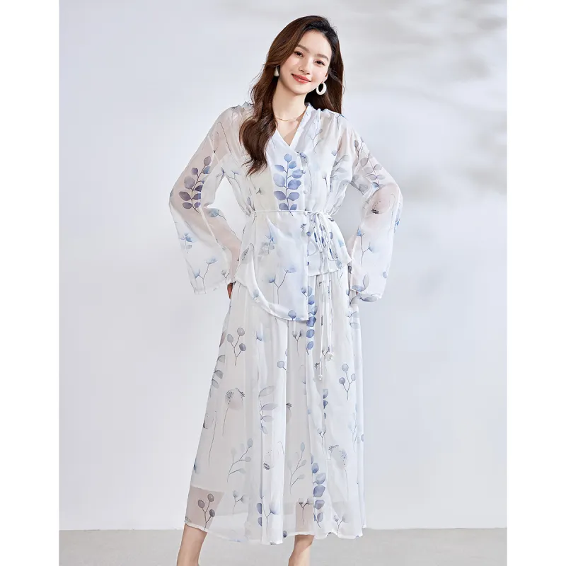 Love Elaine Skirt Set Women's White-5
