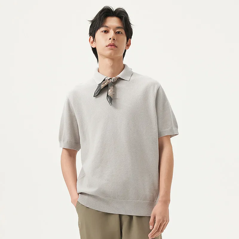 Gxg Jeans Polo Shirt Men's Apricot-3