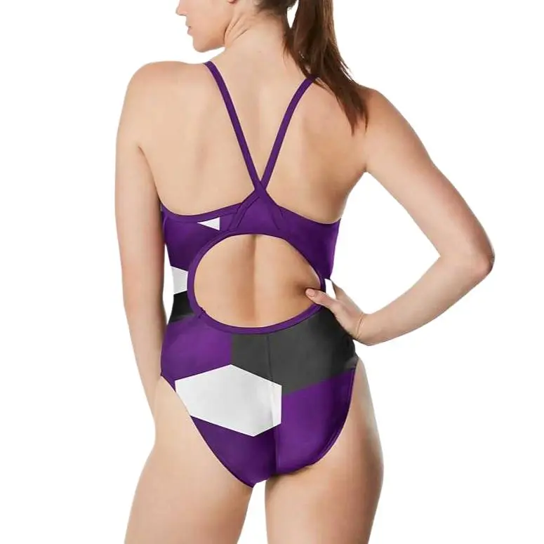Speedo Glimmer Flyback One Piece Blue One piece Swimsuit Women's-13