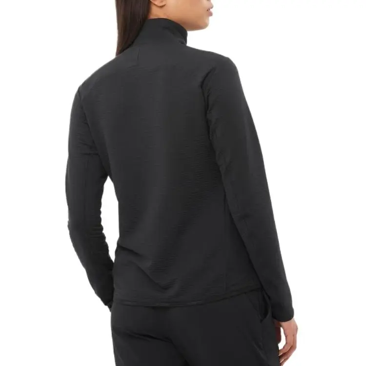 SALOMON Sntial LIGHTWARM HYBRID W Velvet feel Coat Women's Black-1