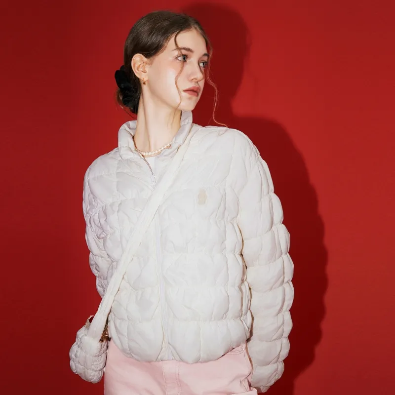 Teenie Weenie Puffer Jacket Women's Ivory White-6