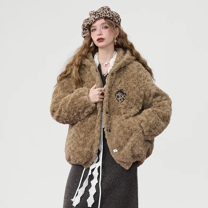 ELF SACK Coats Women's Coffee-4