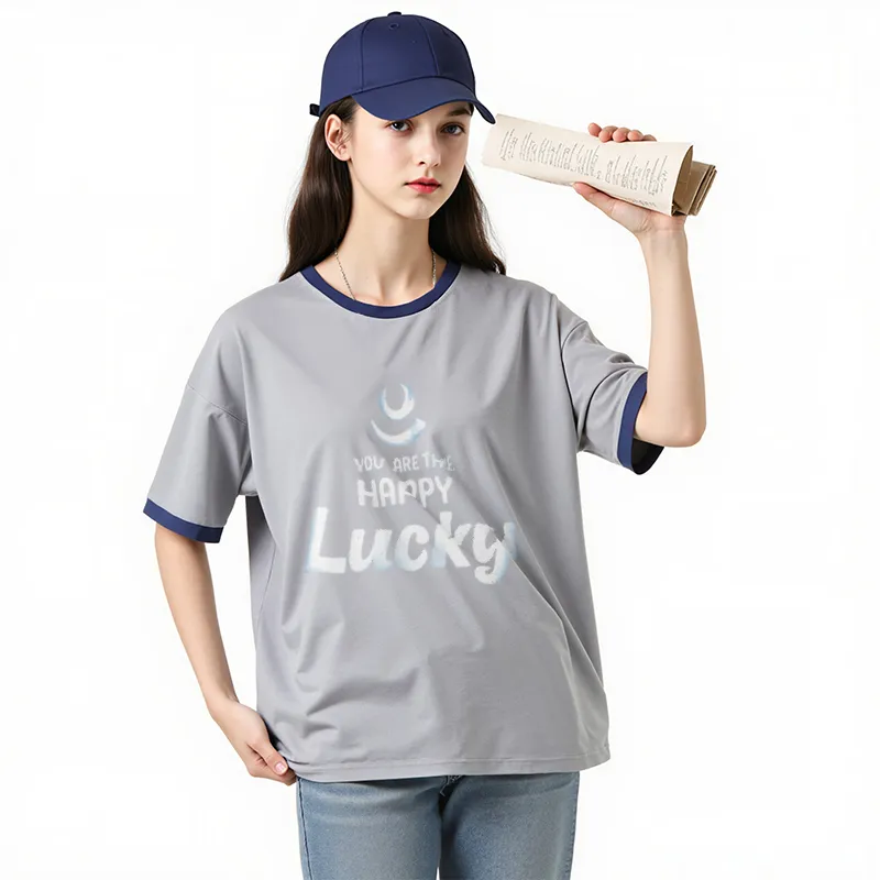 FAIRWHALE Drop Shoulder Sleeve T Shirt Women's-27