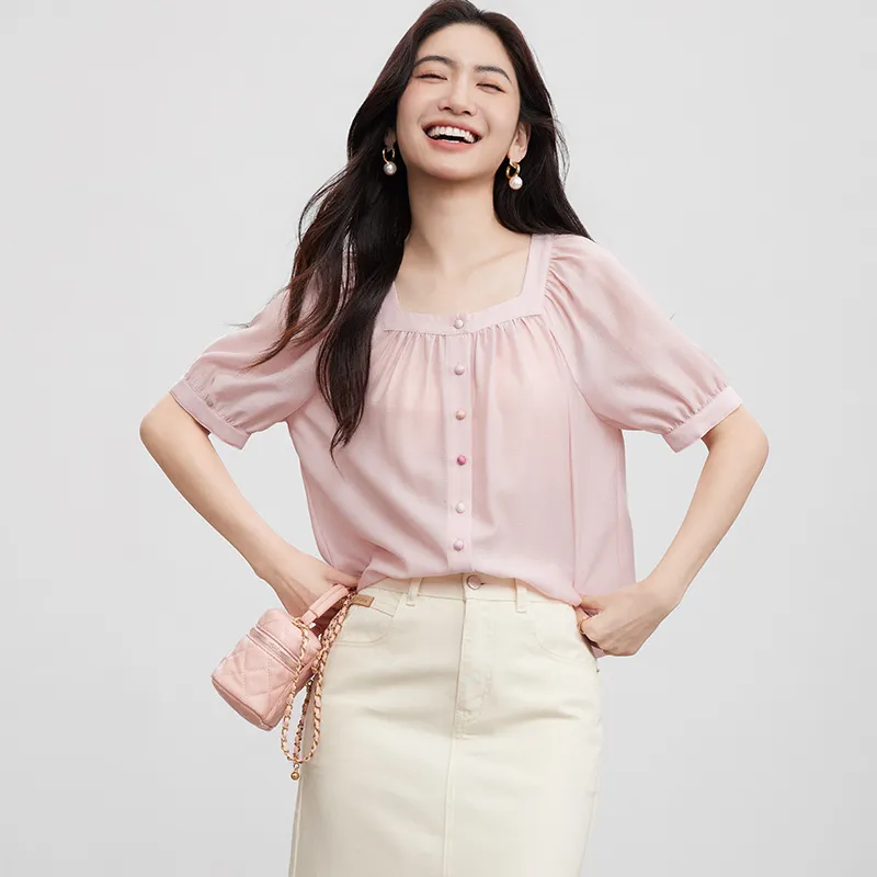 SENTUBILA Chiffon Shirt Women's-11