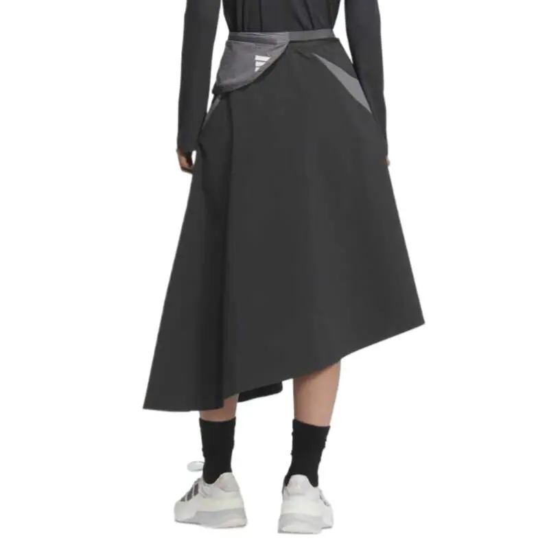 Adidas SS25 Casual Long Skirts Women's Charcoal Black-1