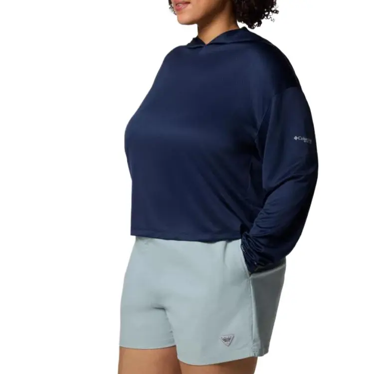 Columbia PFG Solar Stream Sweatshirt Women's University Marine Blue-2
