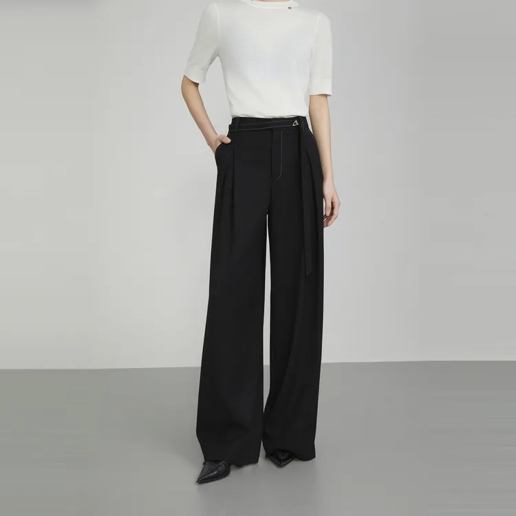 ELLE Casual Pants Women's Black-2
