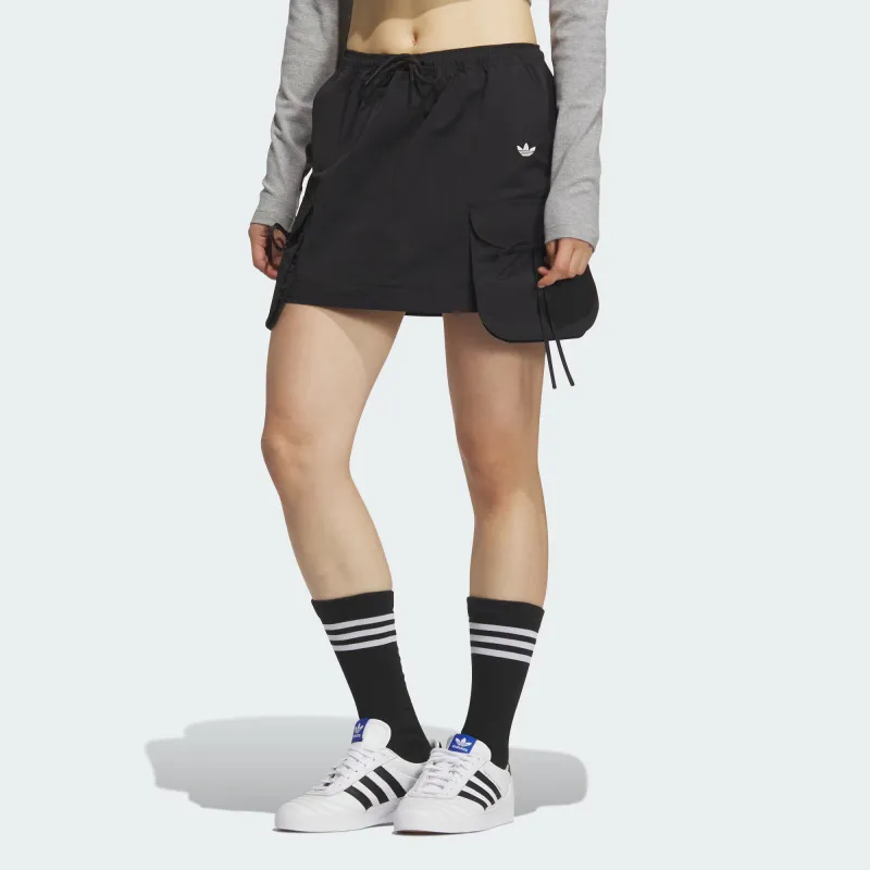 Adidas Originals Cargo Short Skirts Women's Black-2