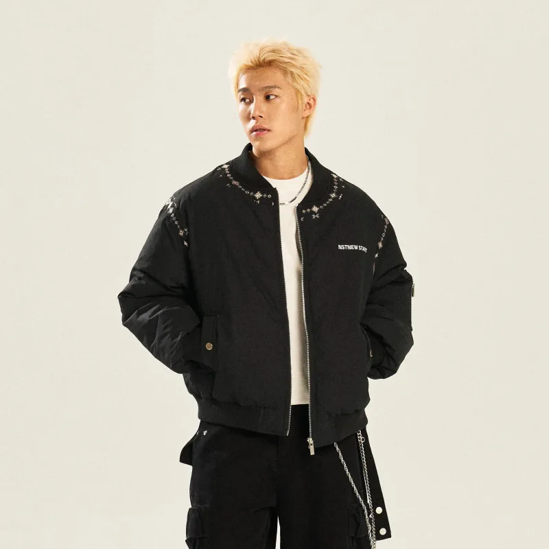NSTNEW START Puffer Jacket Unisex Black-4