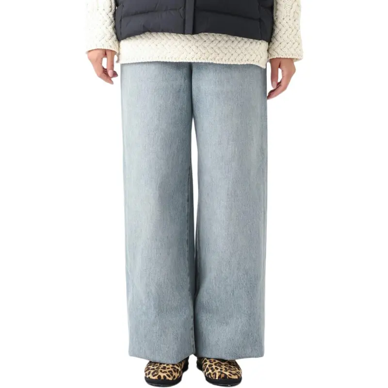 LOEWE Logo Patch Wide Leg Jeans-2