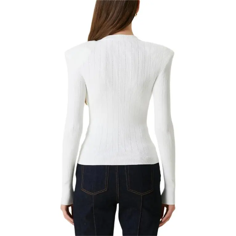 BALMAIN Fine Knitted 6 Button Jumper-5
