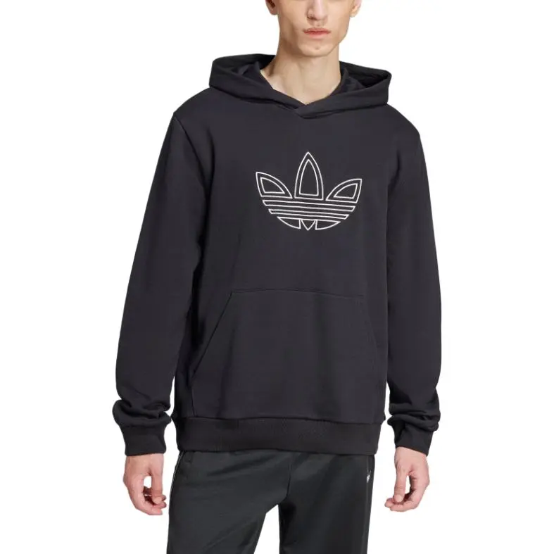Adidas Originals Trefoil Hoodie FW24 Sweatshirt Men's Black-1