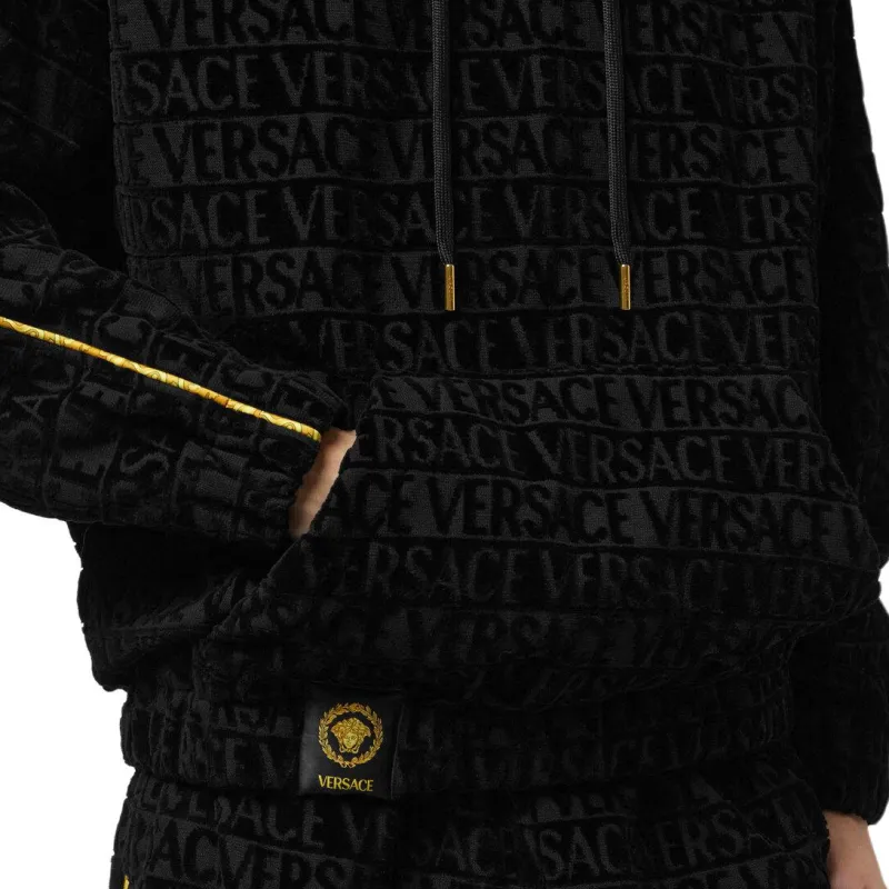 VERSACE Long Sleeved Drawstring Hoodie-5