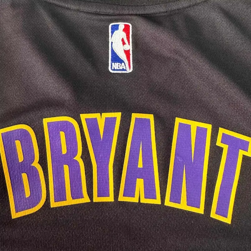 Adidas x NBA Lakers Basketball Jersey Unisex Black Gold-2