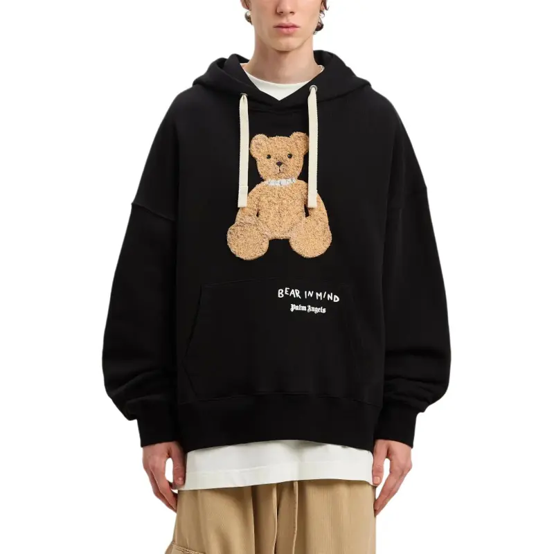 PALM ANGELS Bear In Mind Hoodie-1