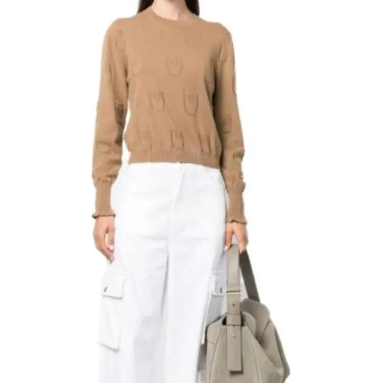 PINKO Logo debossed Cashmere Top-1