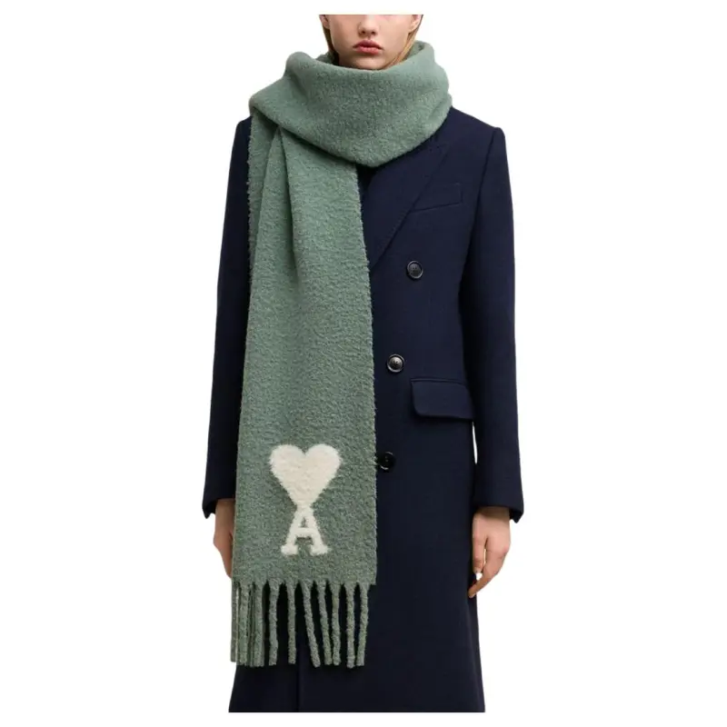 AMIPARIS Oversized Logo embroidered Scarf-4