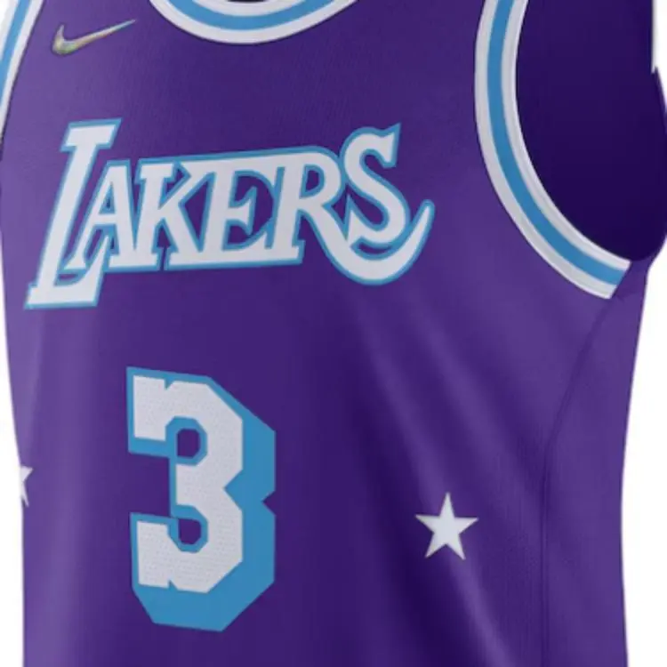 Nike x NBA Basketball Jerseys Men's Purple-2