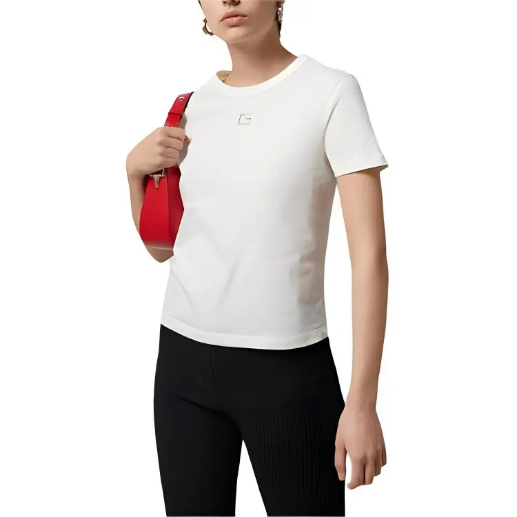 GUCCI Logo Embellished Crewneck T Shirt-2
