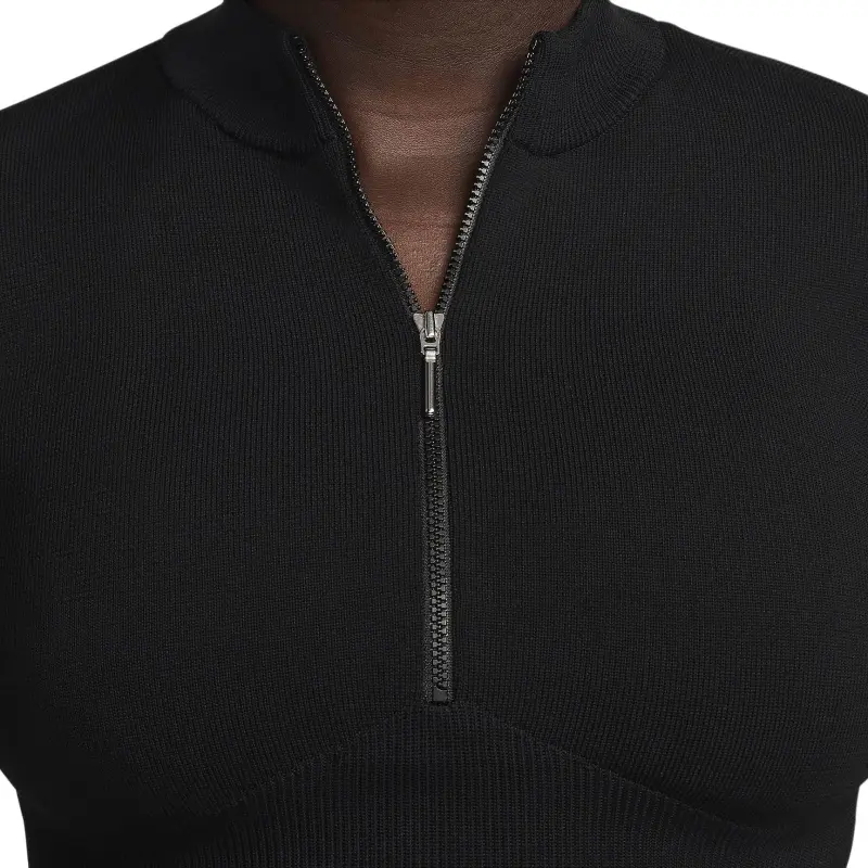 Nike Sportswear Chill Knit Women's Slim Long-Sleeve Cropped Sweater 1/2-Zip Top-3